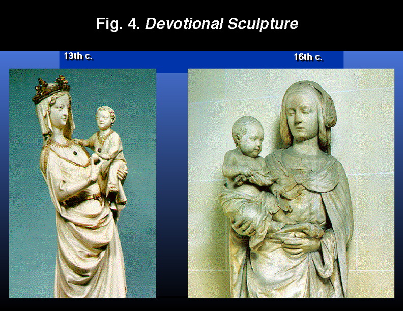 two comparisons of art on the theme of the devotional sculpture