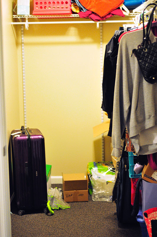 Upstairs there is an extra storage closet, “which is half the size of our room that we shared last year,” two residents said.All of the girls throw random items in there for storage. “Not that we even need to," they continued. "We have so much space."