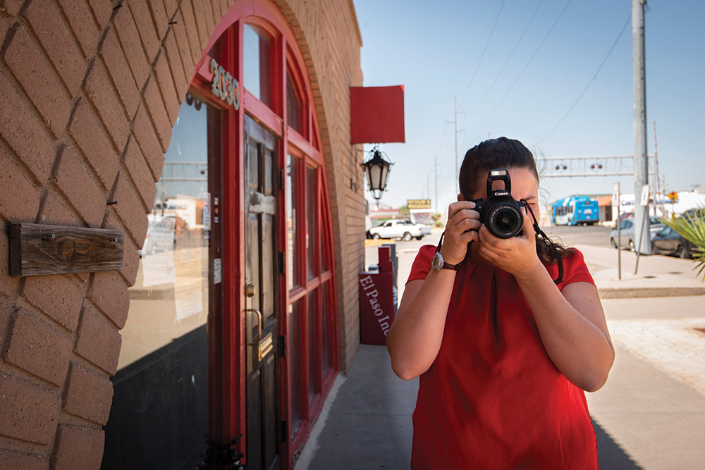 Student takes part in the Moral Courage project in El Paso, Texas.