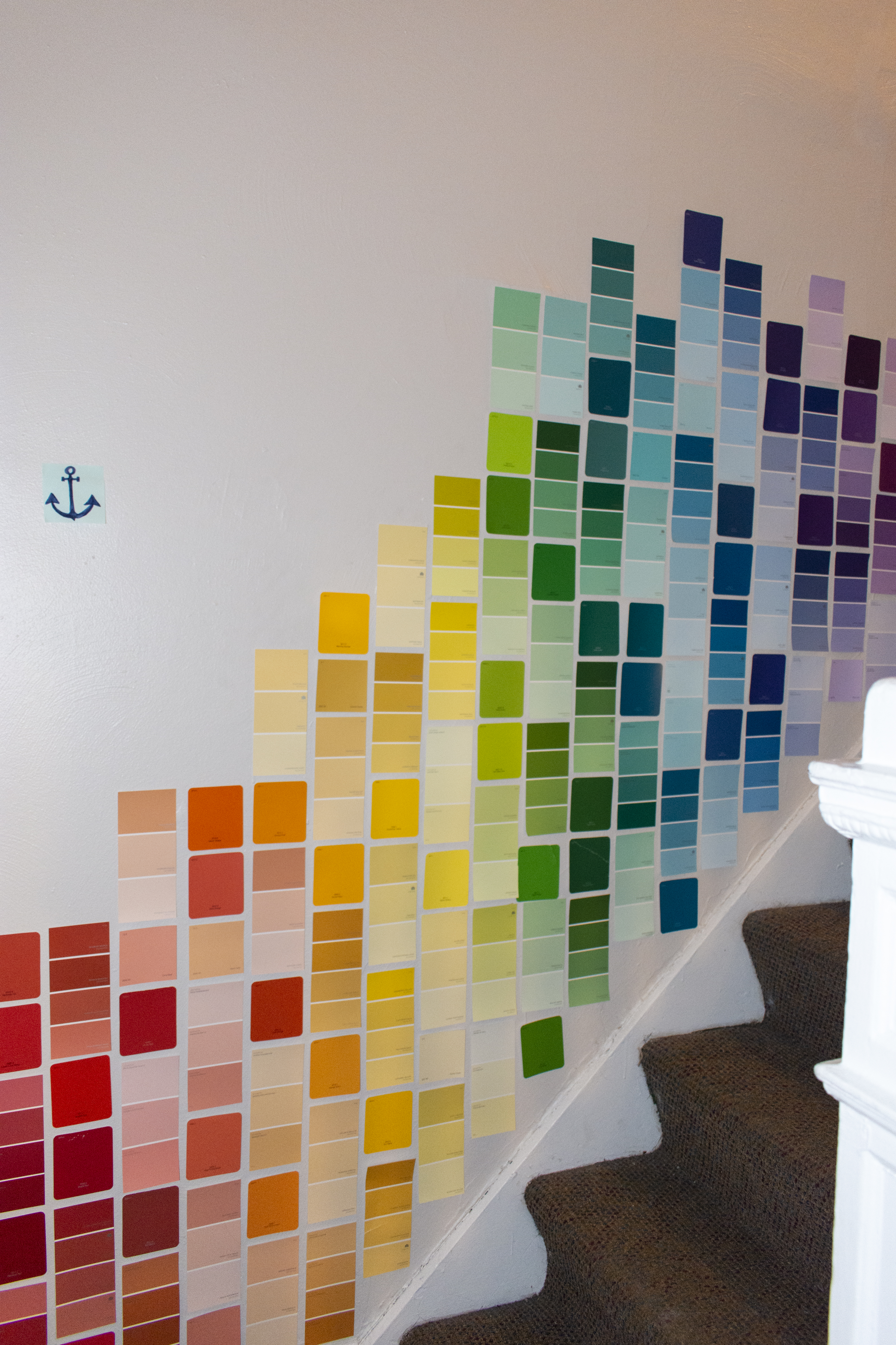 paint chips on wall