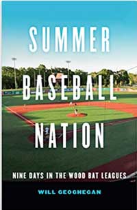 book cover with a baseball field