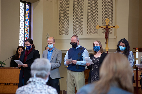 Six of the Marianist Educational Associates take their vows.