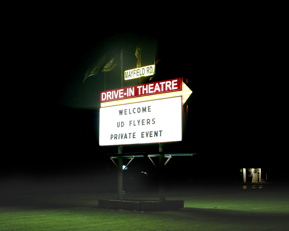 drive-in movie marquee