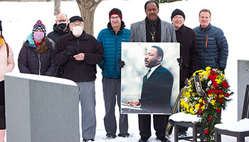 MLK wreath laying ceremony