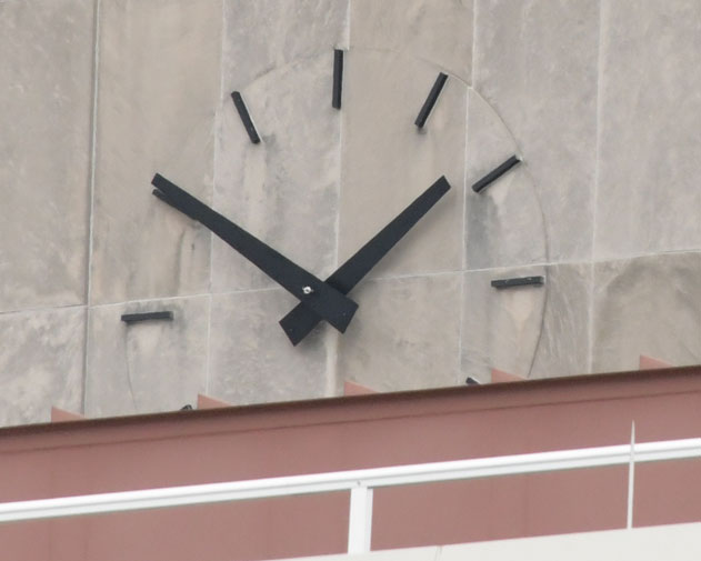 Clock on a building