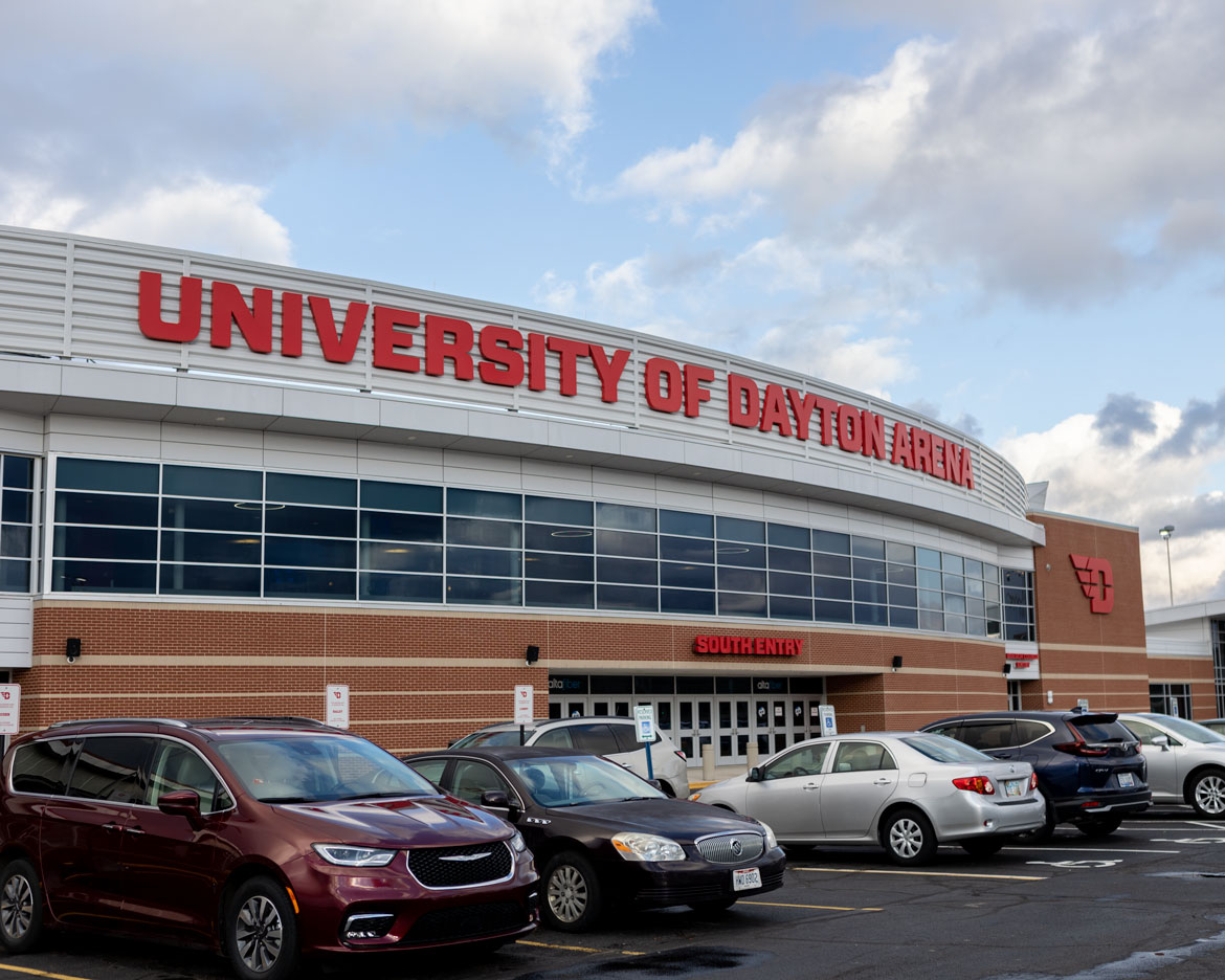 The exterior of UD Arena