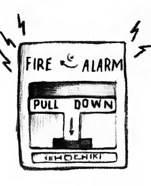 Sketch of a fire alarm