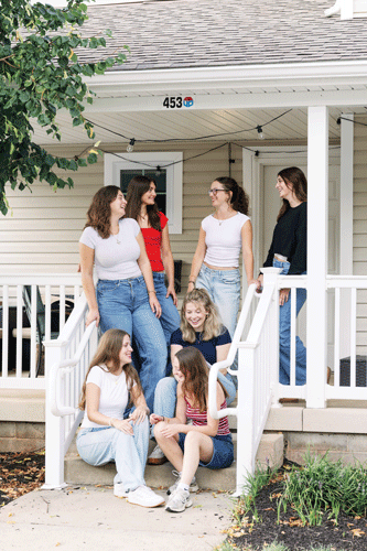 Housemates talk on the porch — and make connections for life