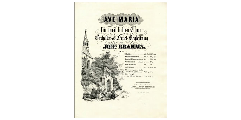 ave maria sheet music cover