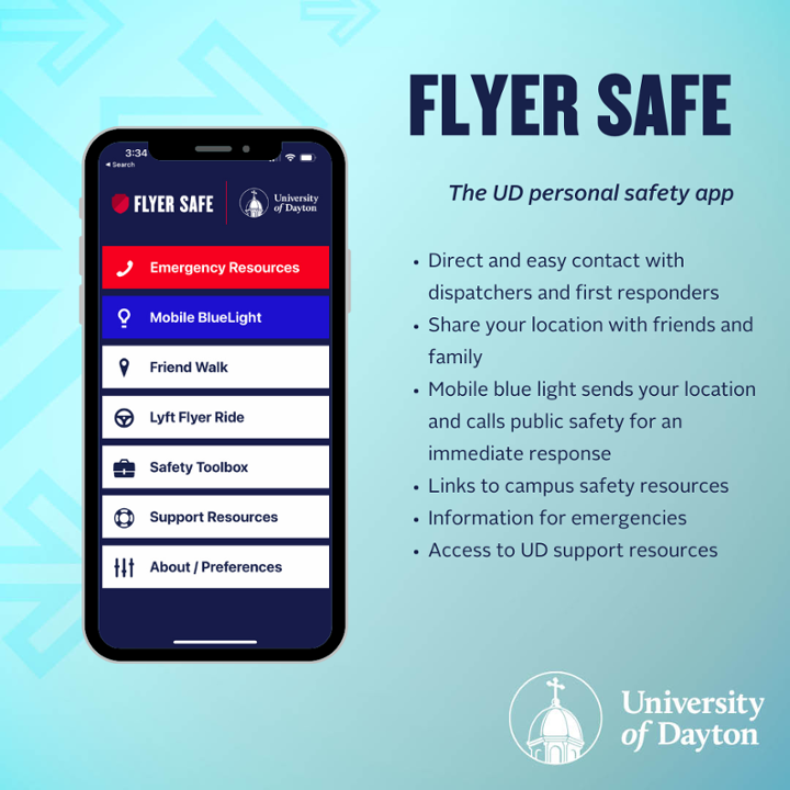 ${ Flyer Safe App Home Screen }