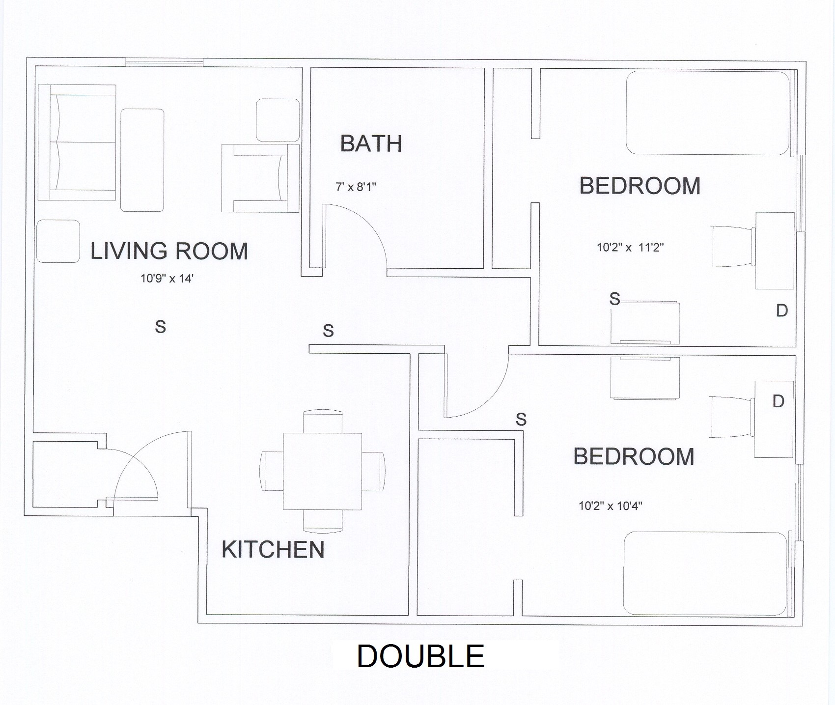 Double floor plan