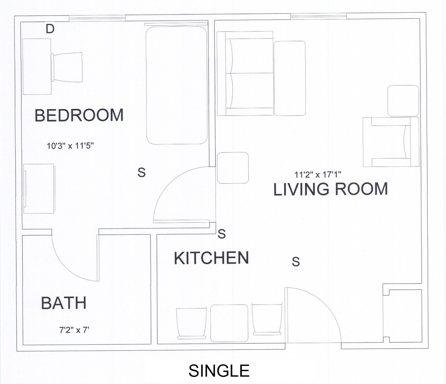 Single floor plan