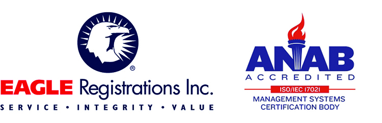 Eagle Registrations and ANAB Accreditation logos