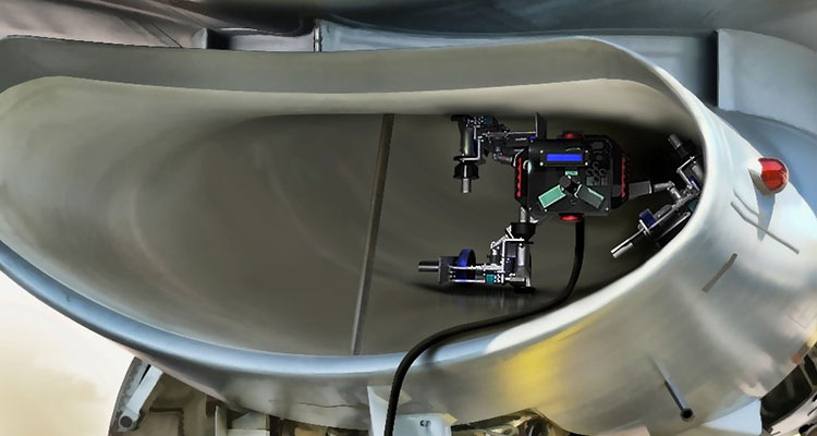F-16 Inlet Coating Removal System being designed by Neya Systems, a division of Applied Research Associates Inc. (Artist Concept)