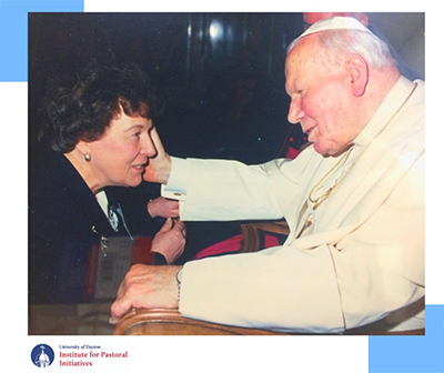 with Pope  St. John Paul